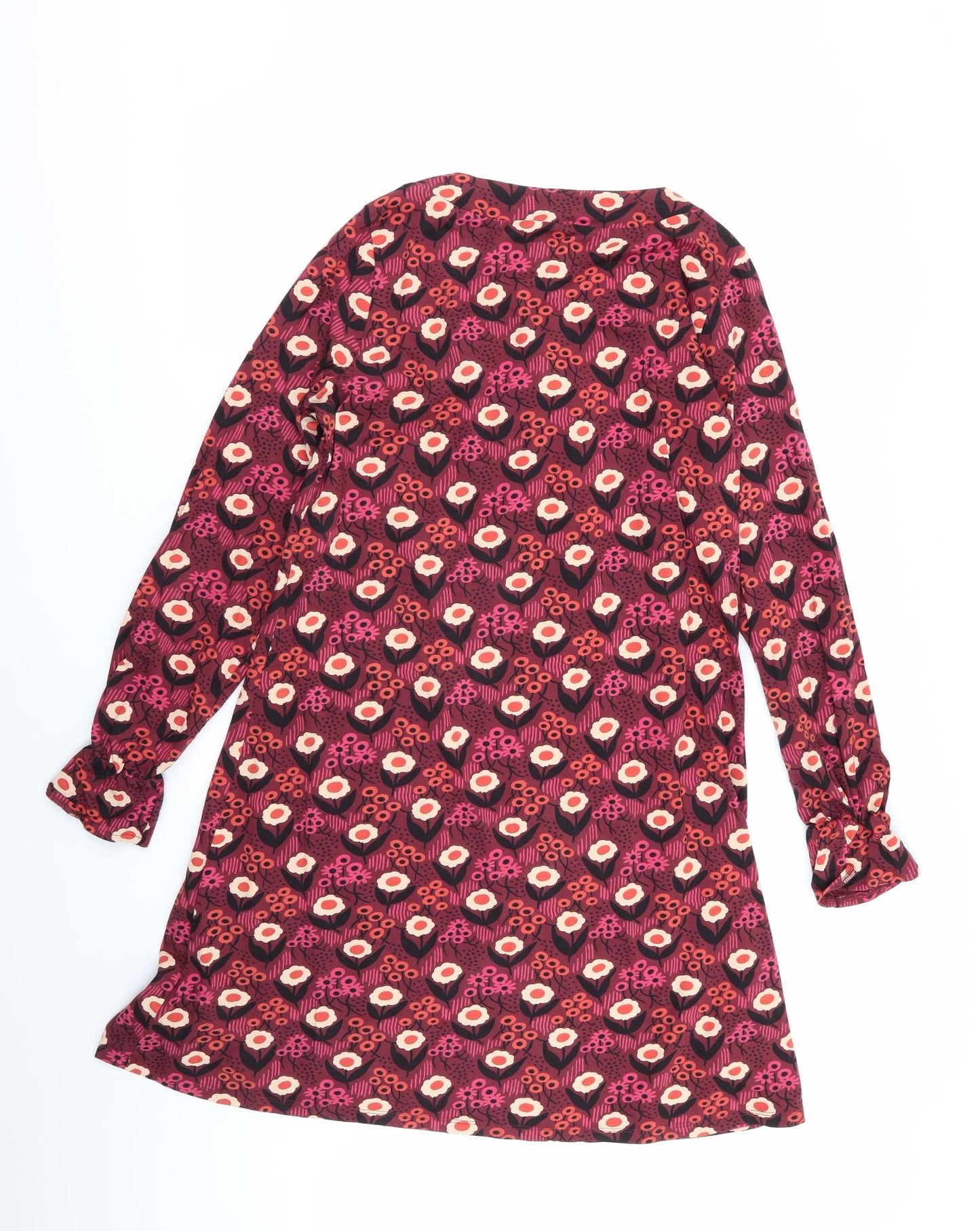 People Tree Womens Multicoloured Geometric  Fit & Flare  Size 14