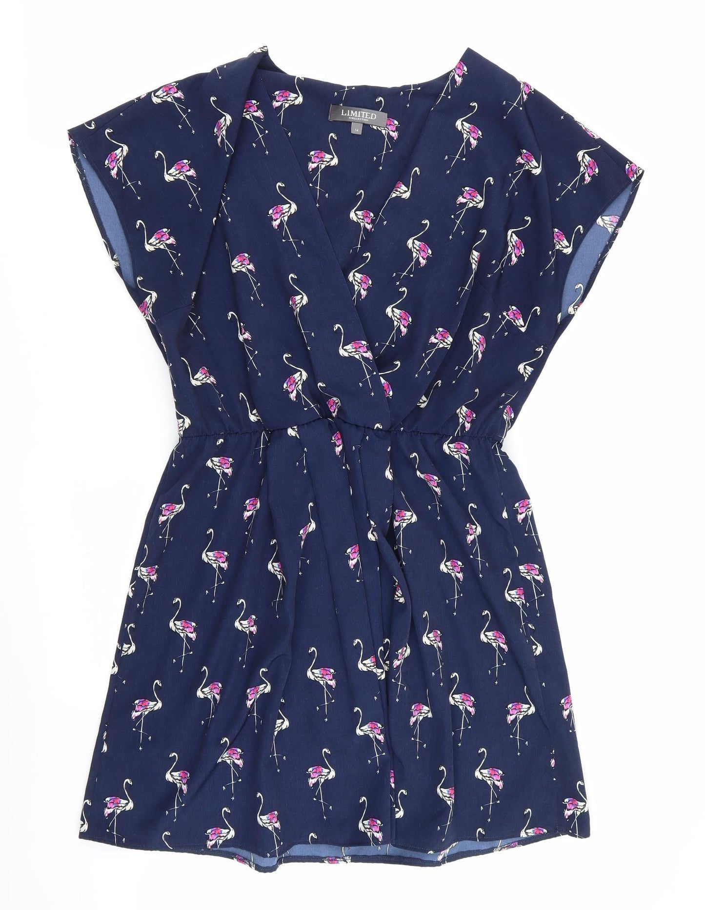 limited collection Womens Blue Animal Print  Fit & Flare  Size 14