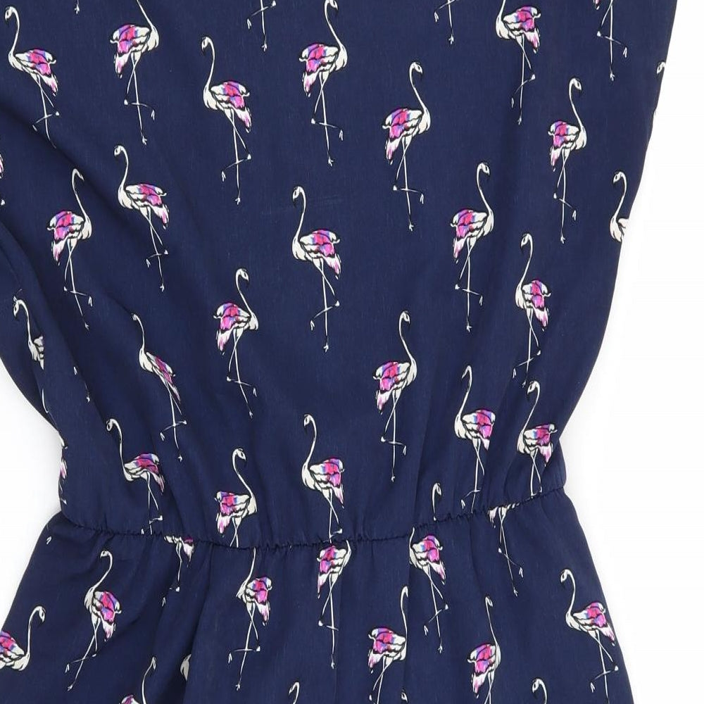 limited collection Womens Blue Animal Print  Fit & Flare  Size 14
