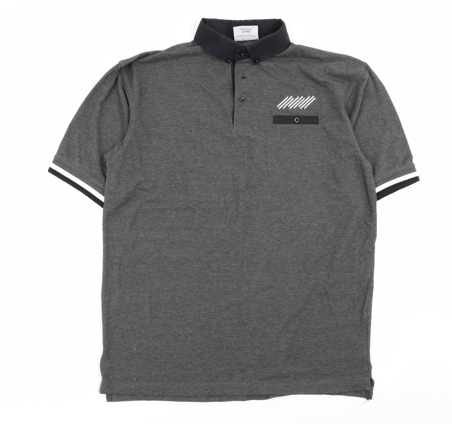 Milestone Mens Grey    Polo Size M