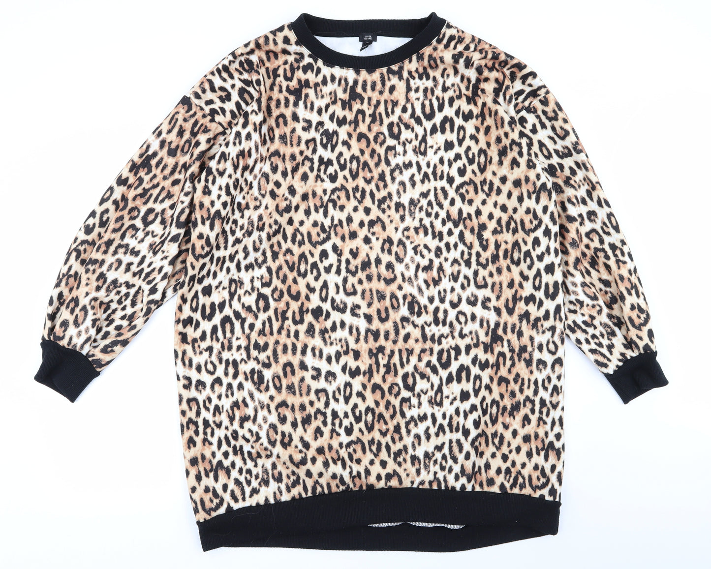River Island Womens Multicoloured Animal Print  Jumper Dress  Size L