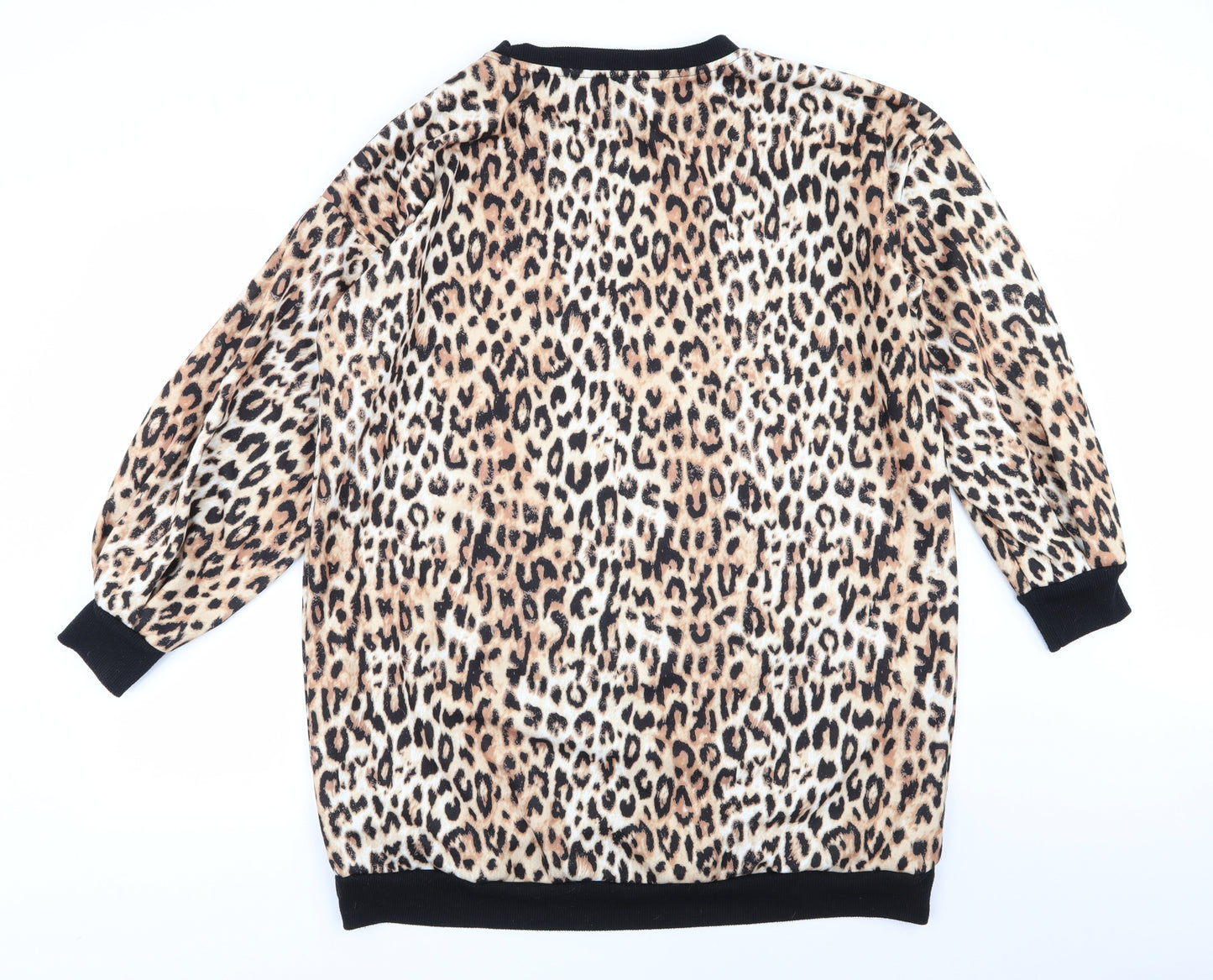 River Island Womens Multicoloured Animal Print  Jumper Dress  Size L