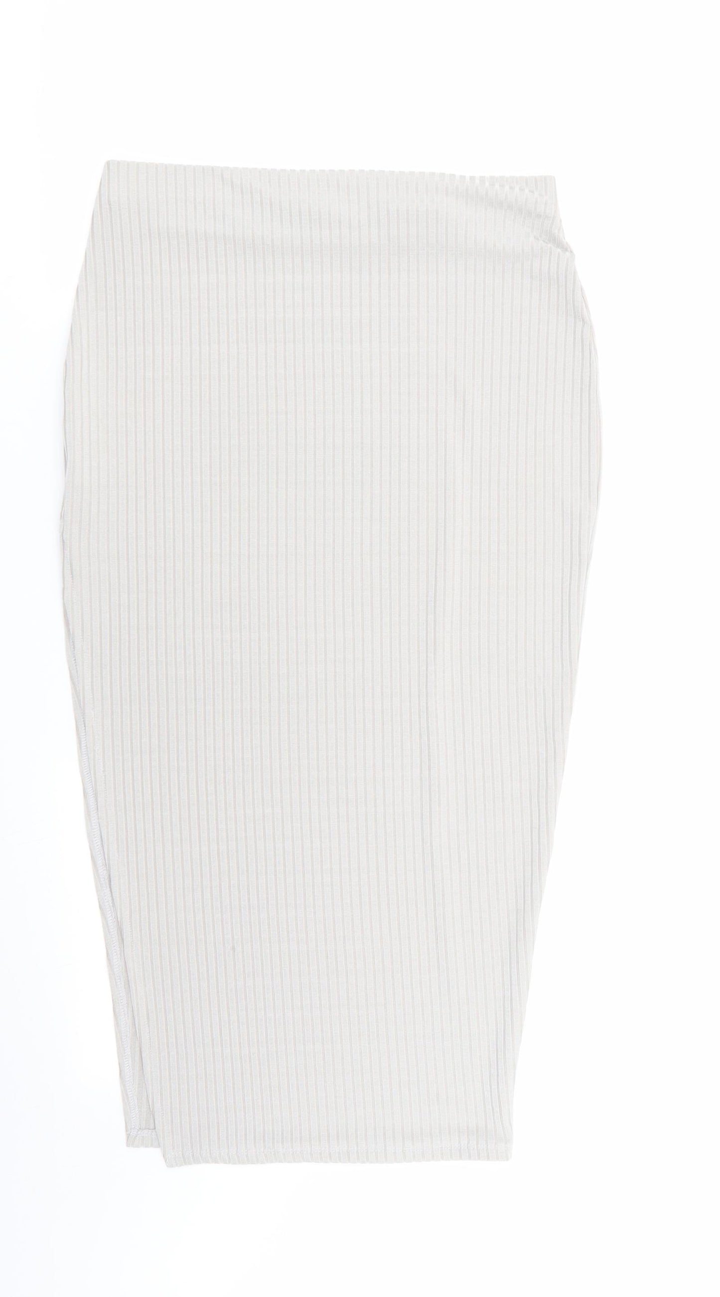 Boohoo Womens Grey   Flare Skirt Size 10  - Stretch waistband