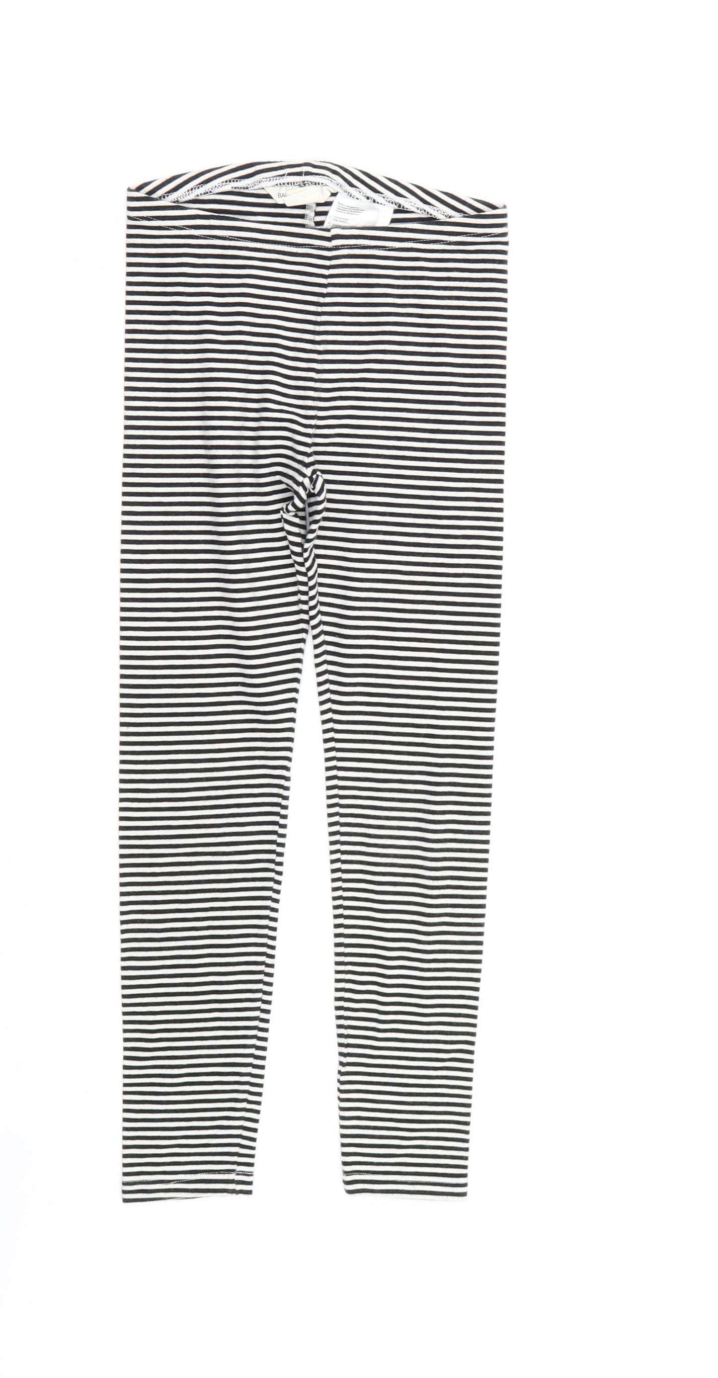 H&M Girls Multicoloured Striped  Jegging Trousers Size 8 Years - legging