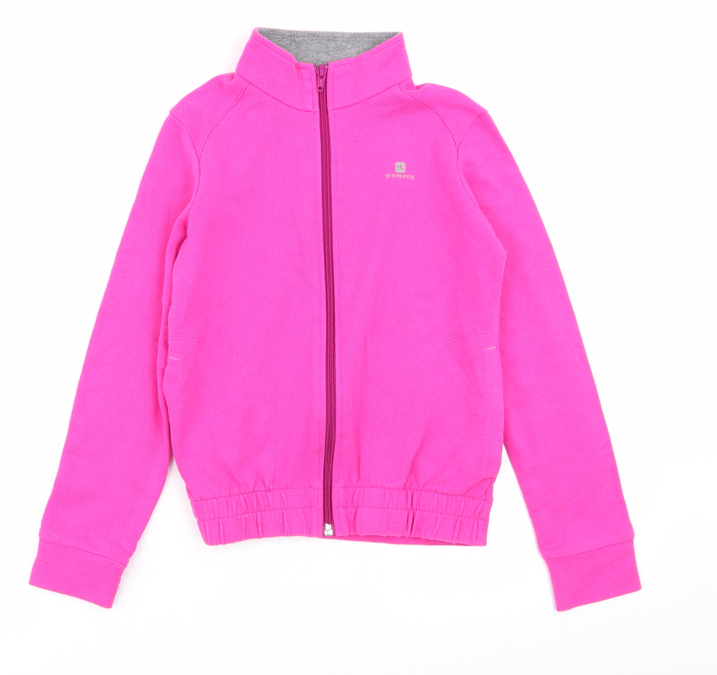 DECATHLON Girls Pink   Full Zip Jumper Size 8 Years