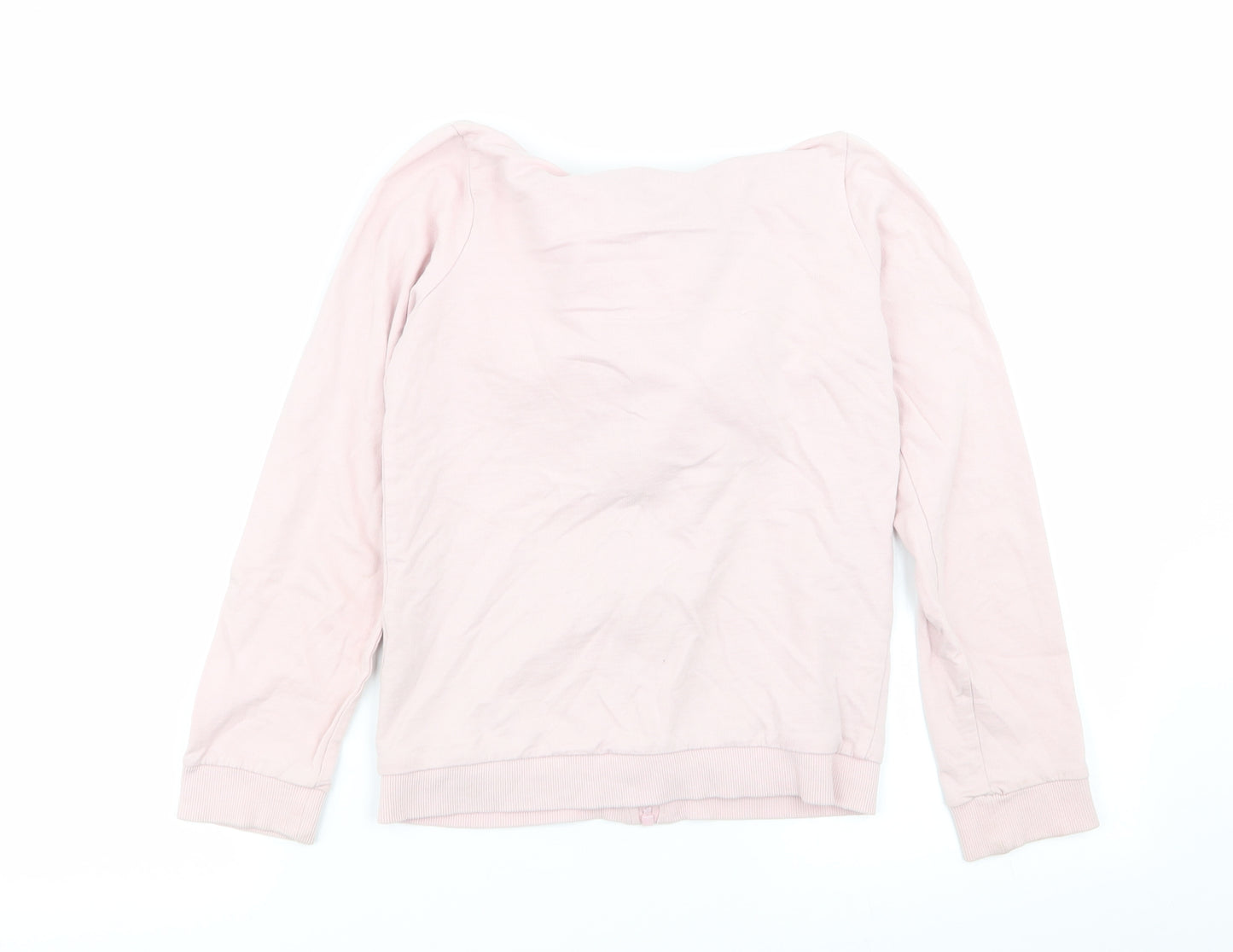 M&Co Girls Pink   Full Zip Jumper Size 9-10 Years