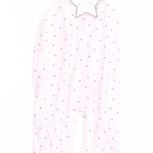 Matalan Girls Pink Geometric  Dungaree One-Piece Size 18-24 Months