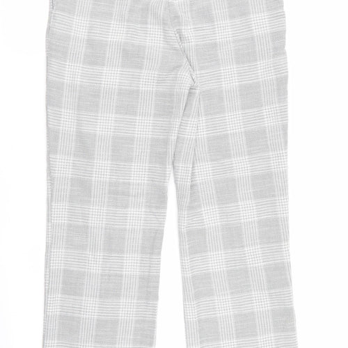 H&M Womens Multicoloured Check  Trousers  Size 12 L31 in