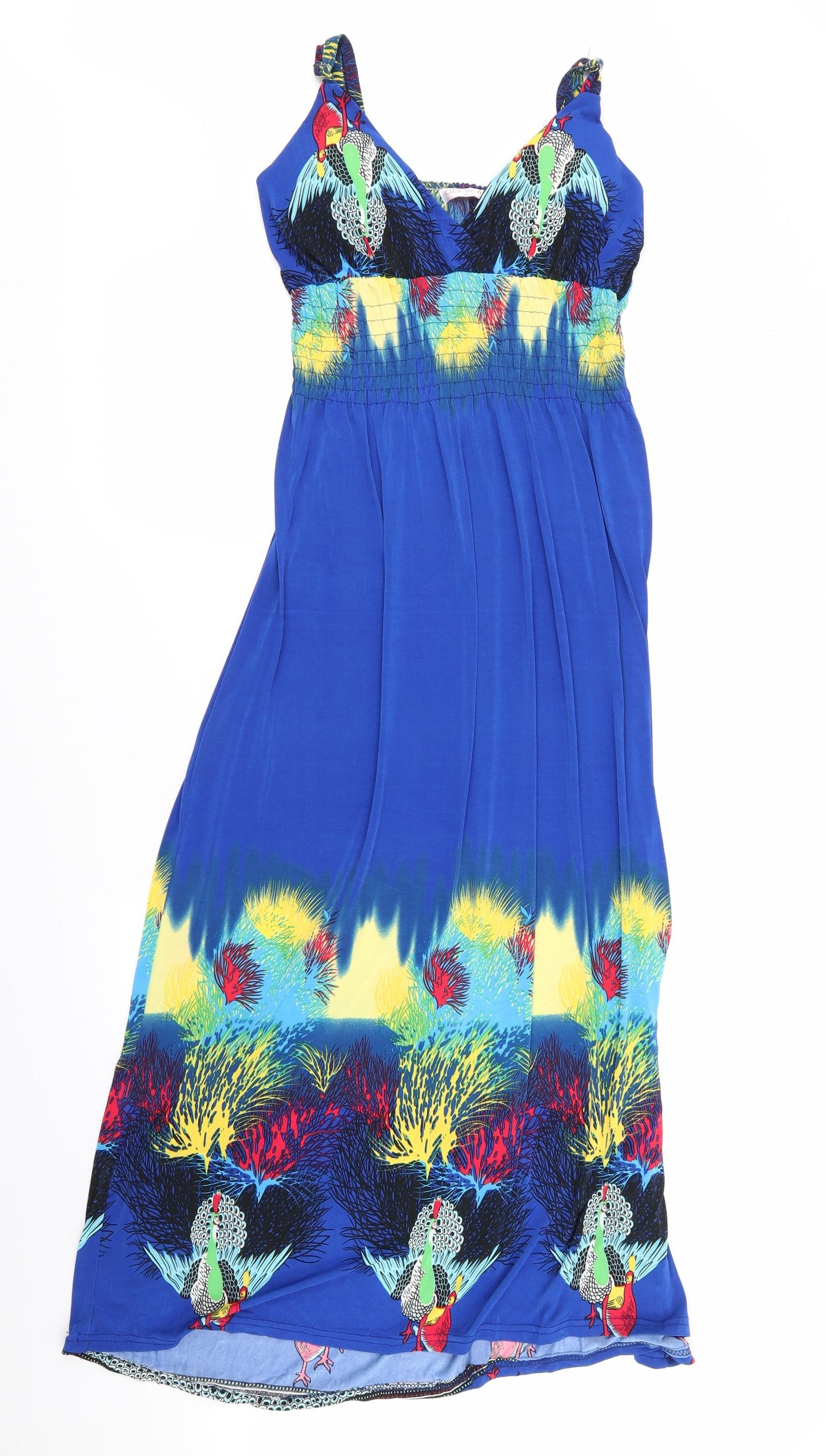 cien de oro Womens Multicoloured Animal Print  Fit & Flare  Size M  - Size M/L