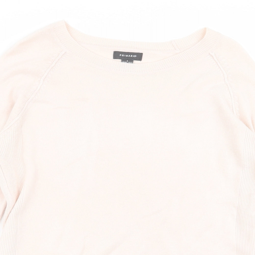 Primark Womens Pink   Pullover Jumper Size 6  - size 6-8