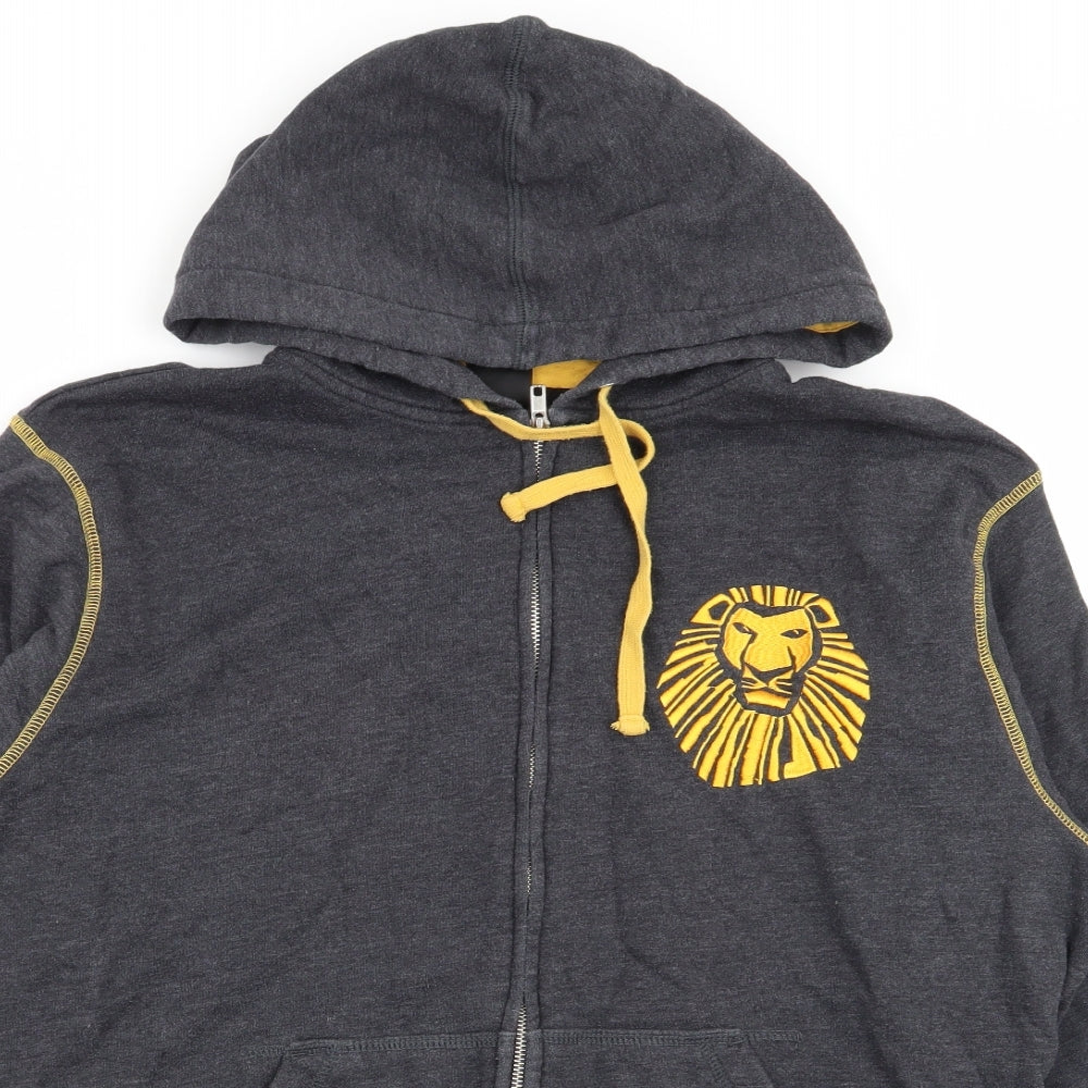 Lion King Mens Grey   Full Zip Jumper Size XL