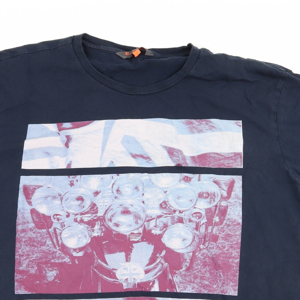 Ben Sherman Mens Blue    T-Shirt Size XL