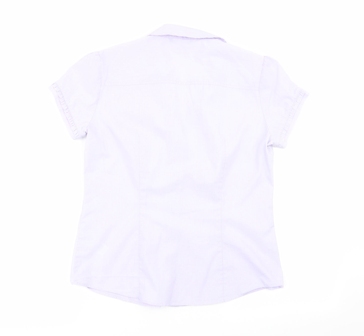 M&S Womens Purple   Basic Button-Up Size 10
