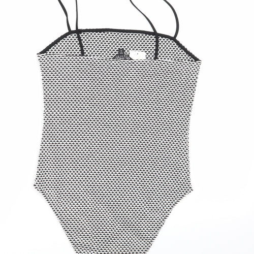 Miss Selfridge Womens Multicoloured Geometric  Bodysuit One-Piece Size 14