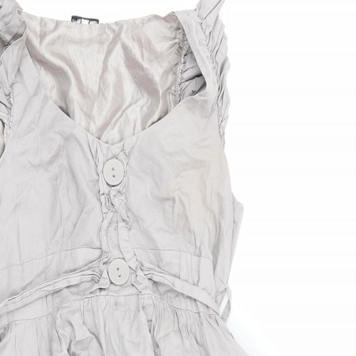 New Look Womens Grey   Fit & Flare  Size 10