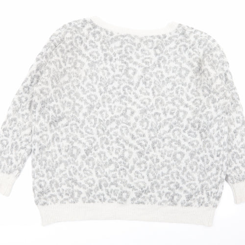 New Look Womens Multicoloured Animal Print  Pullover Jumper Size 12
