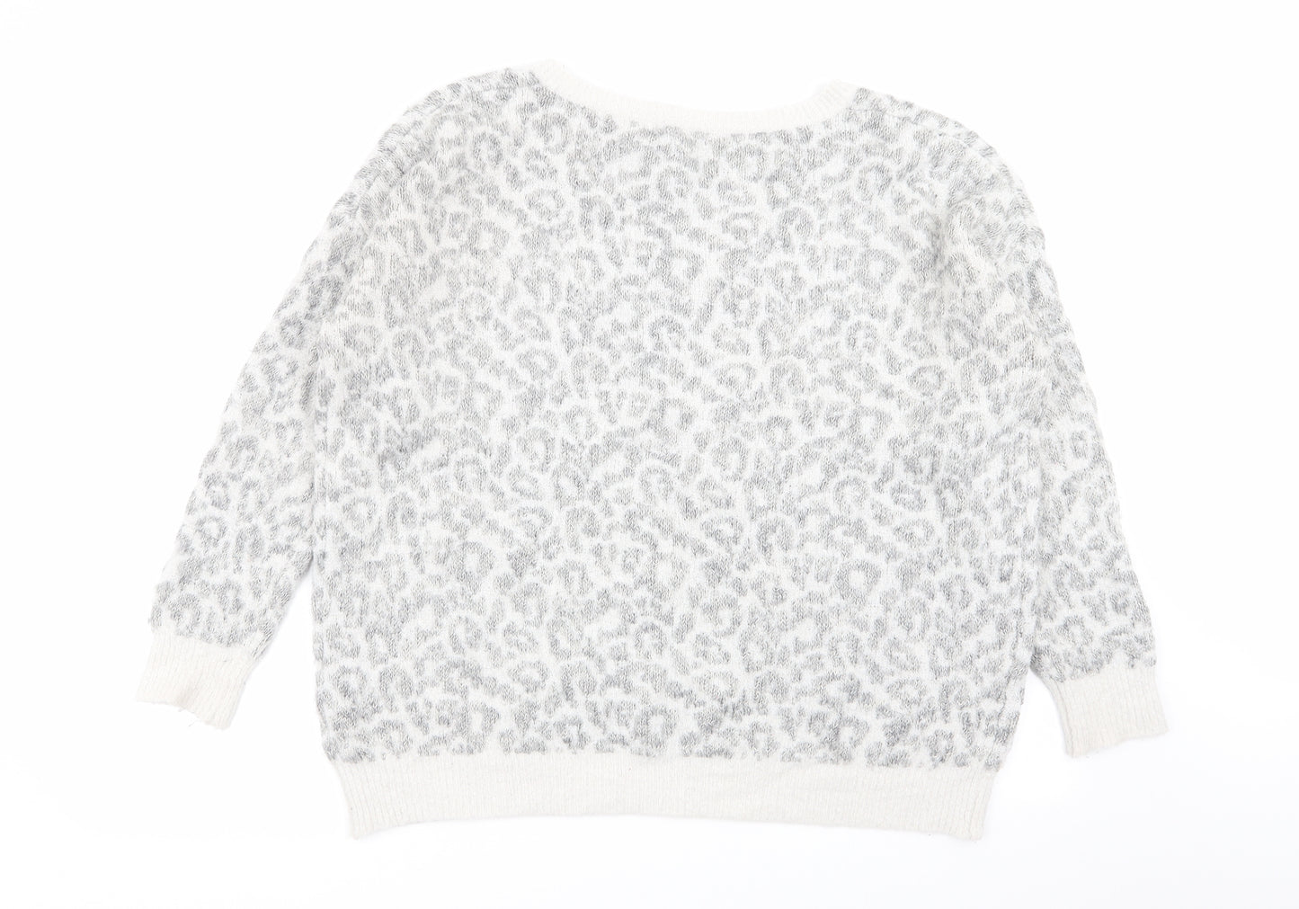 New Look Womens Multicoloured Animal Print  Pullover Jumper Size 12
