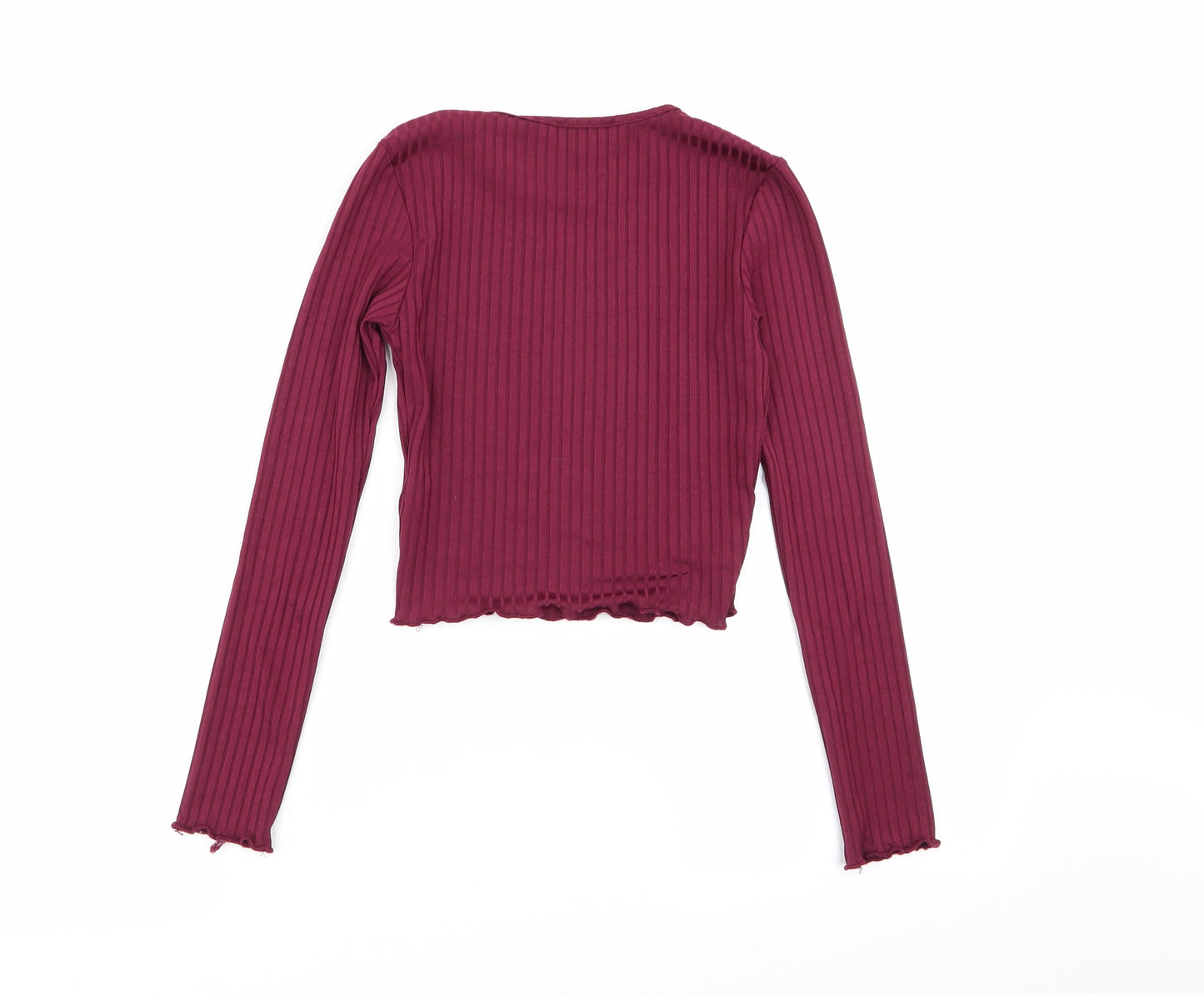 New Look Girls Purple Striped  Basic T-Shirt Size 10-11 Years