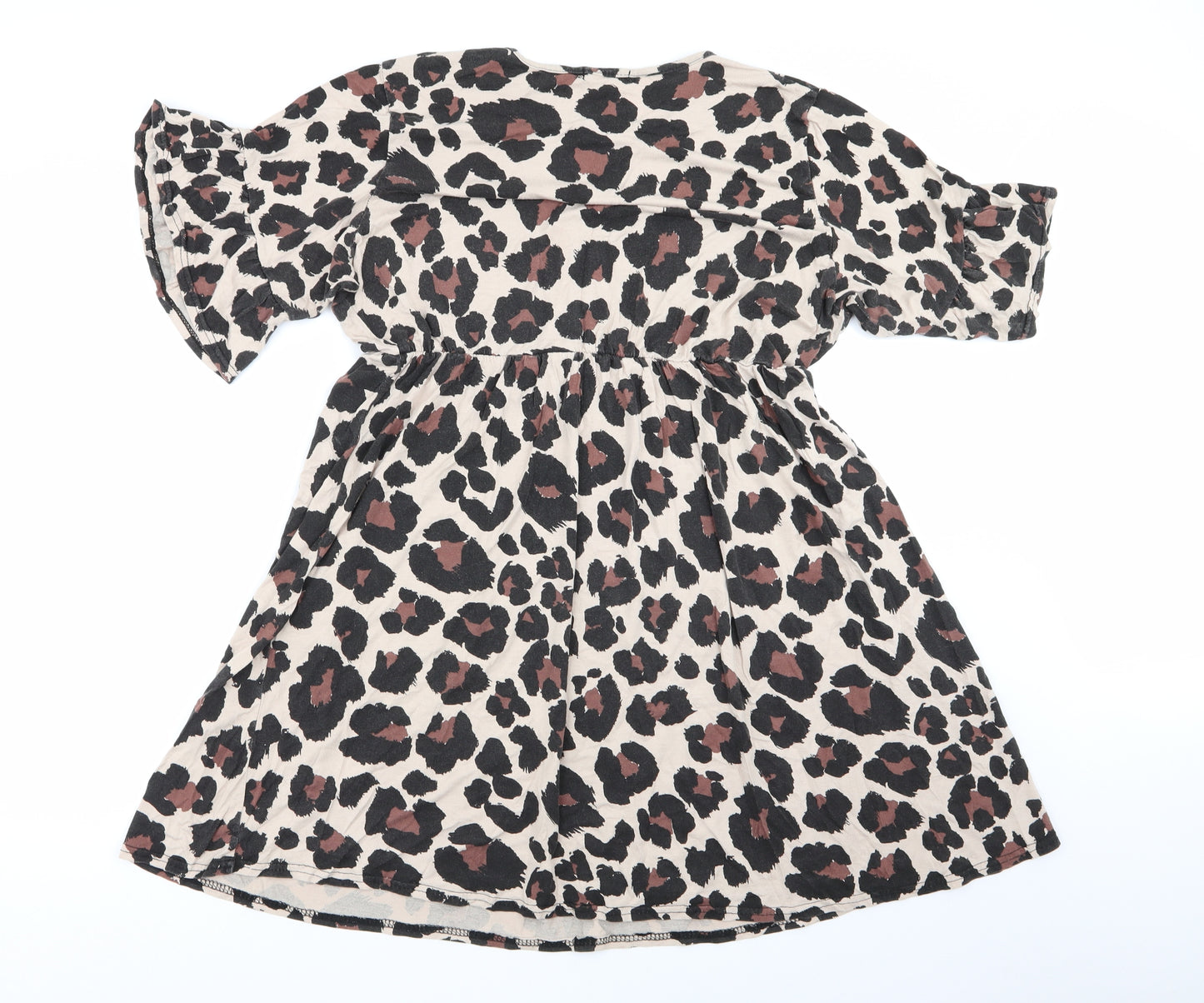 Boohoo Womens Multicoloured Animal Print  Fit & Flare  Size 18