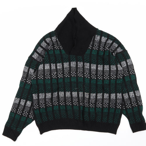 BHS Womens Multicoloured Check  Pullover Jumper Size 16