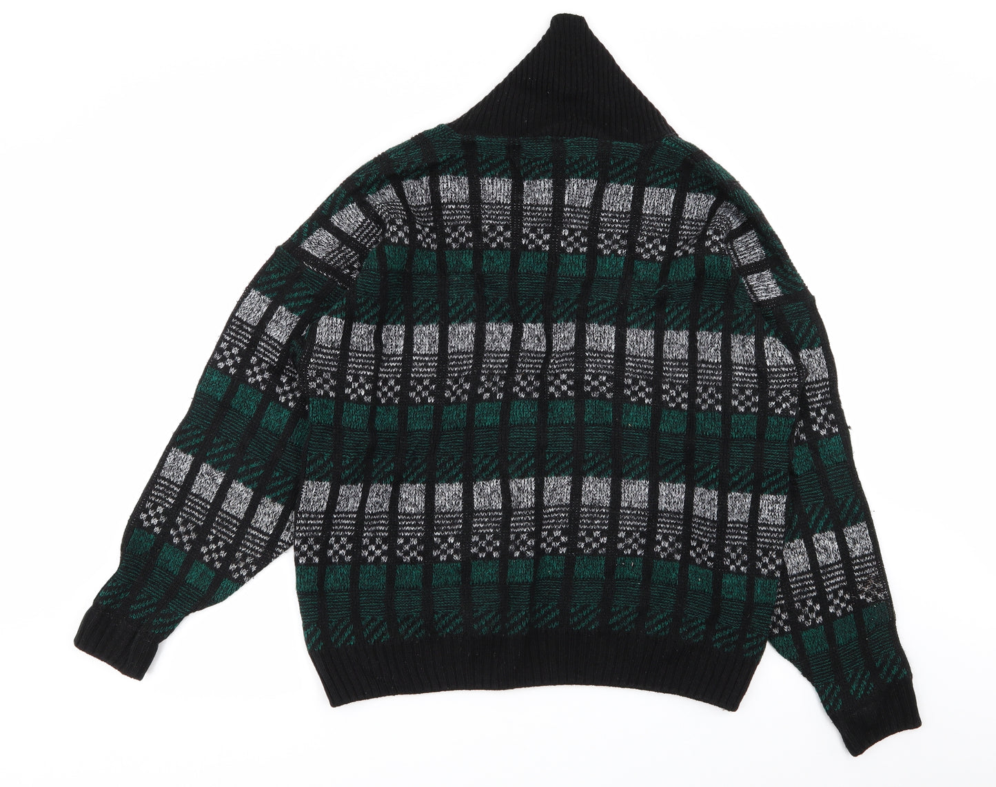 BHS Womens Multicoloured Check  Pullover Jumper Size 16