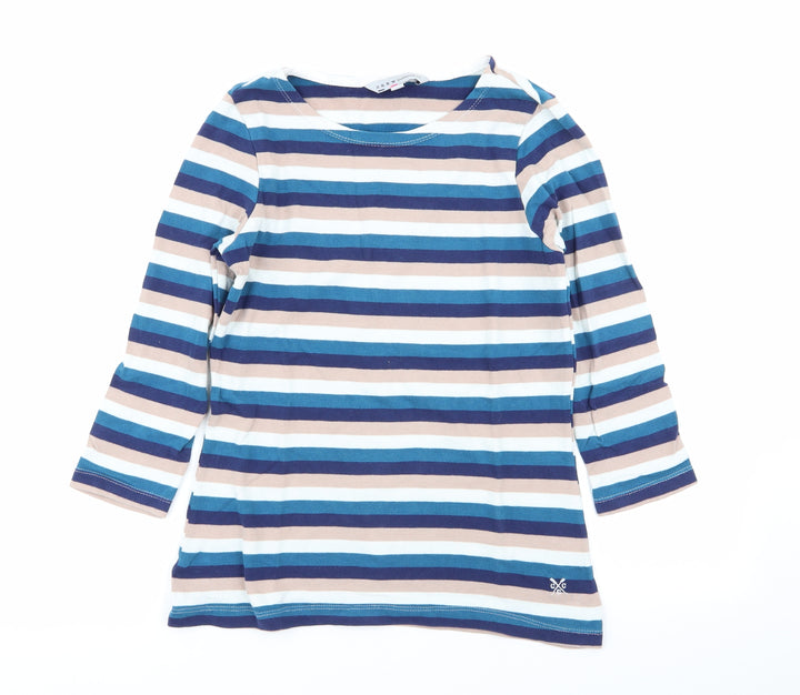 Crew Clothing Womens Multicoloured Striped Basic T-Shirt Size 8