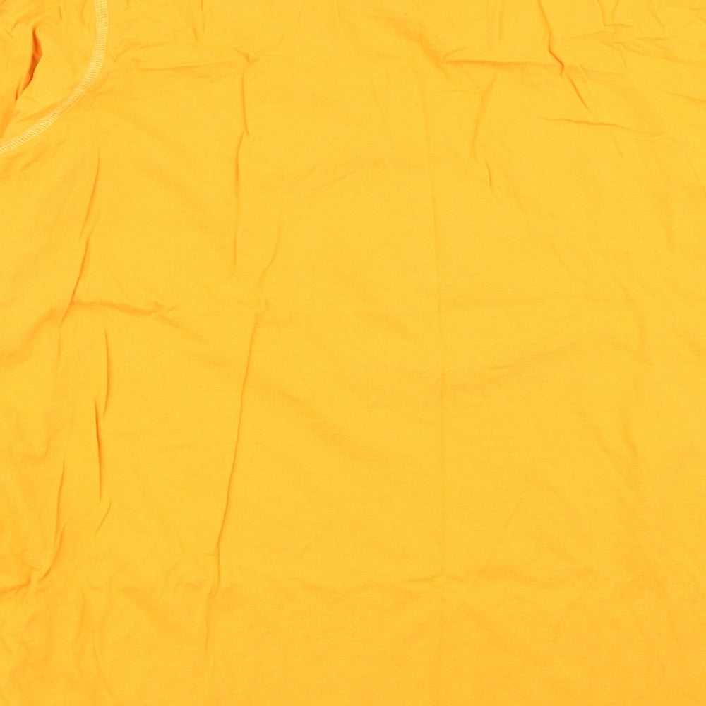 NEXT Womens Yellow Solid  Top Pyjama Top Size 2XL