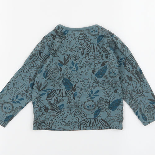 TU Girls Green Floral  Basic T-Shirt Size 9-12 Months
