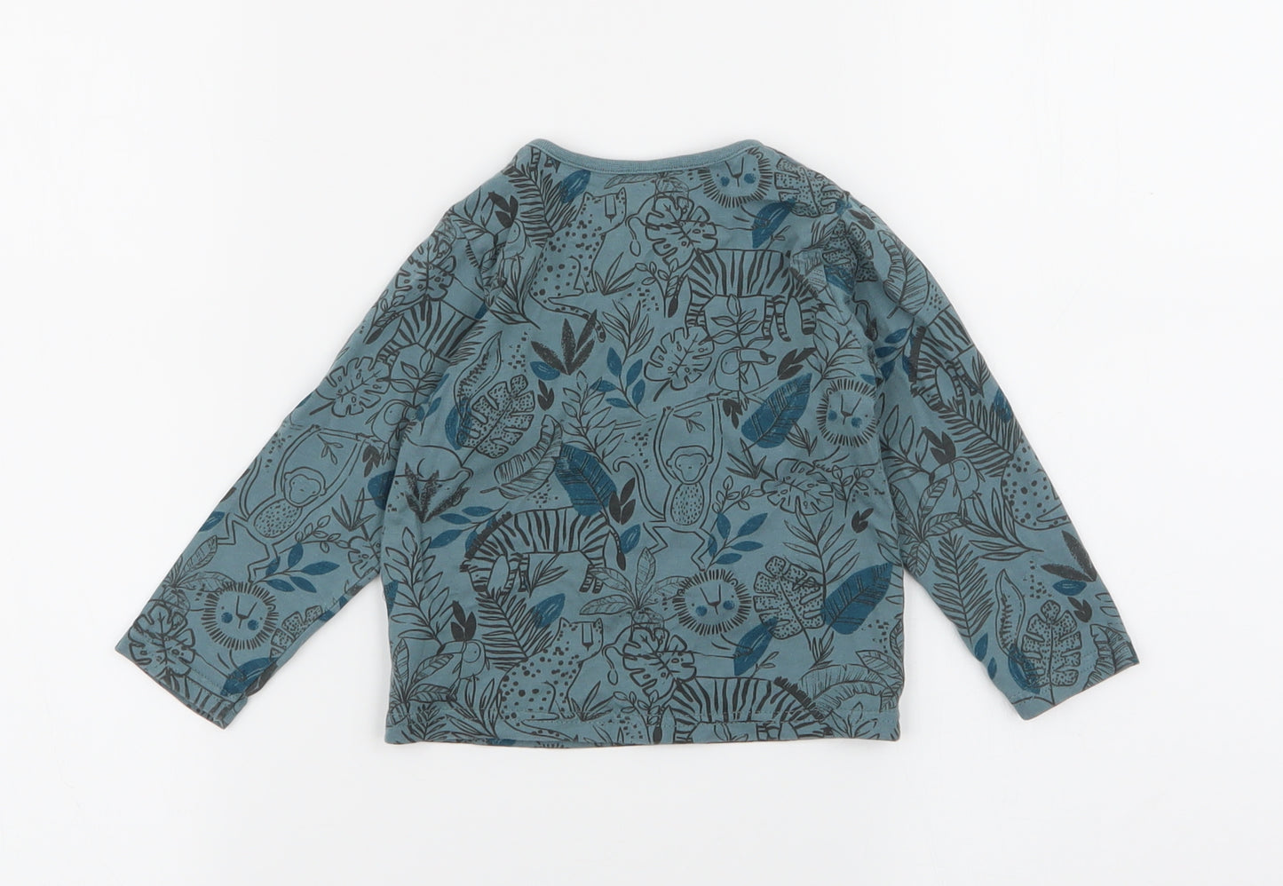 TU Girls Green Floral  Basic T-Shirt Size 9-12 Months