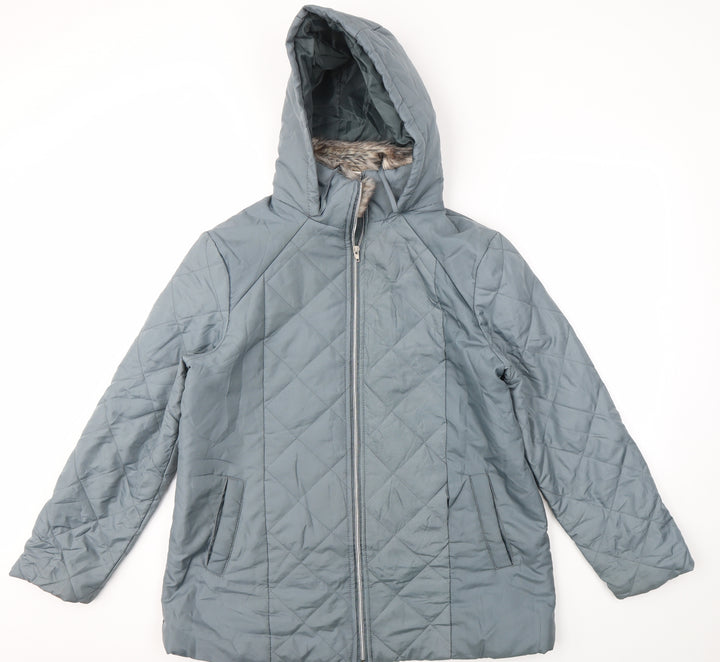 Preworn Womens Blue Jacket Coat Size M