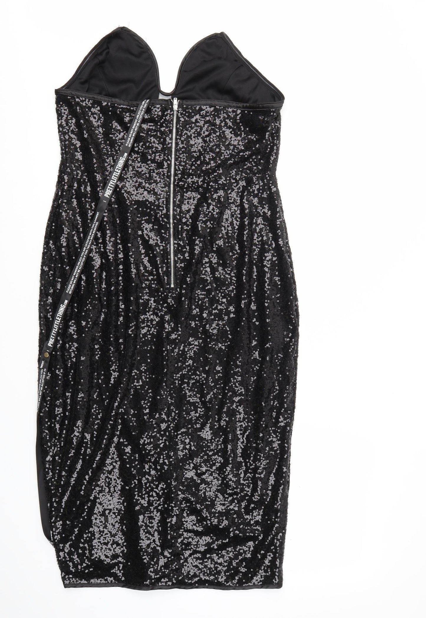 PRETTY LITTLE THING  Womens Black   Fit & Flare  Size 12