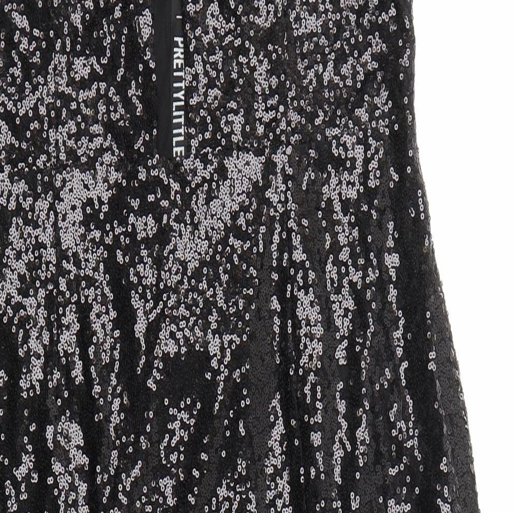 PRETTY LITTLE THING  Womens Black   Fit & Flare  Size 12