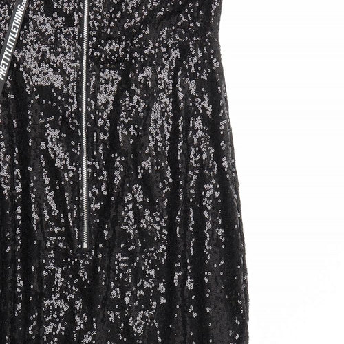 PRETTY LITTLE THING  Womens Black   Fit & Flare  Size 12