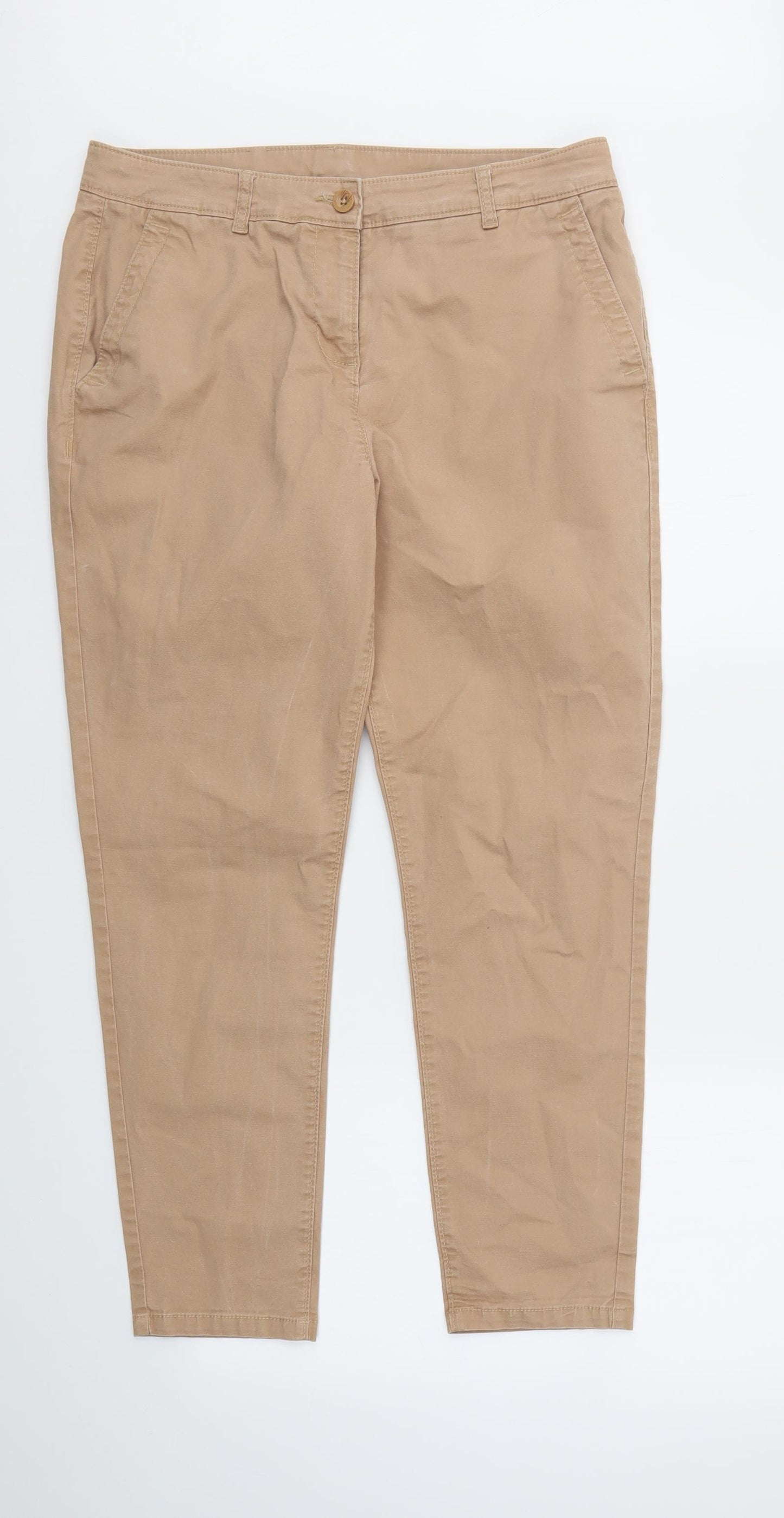NEXT Womens Beige   Skinny Jeans Size 14 L27 in