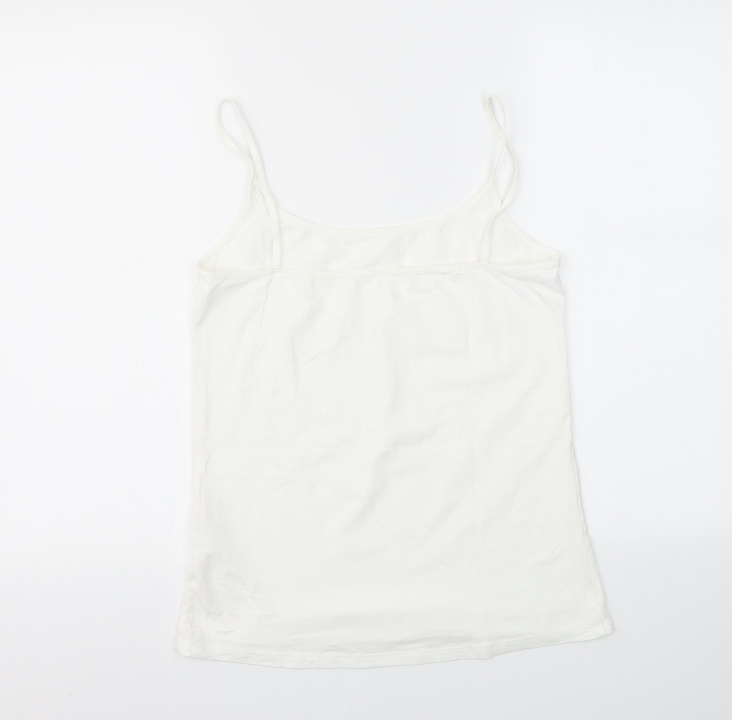 M&S Womens White   Basic T-Shirt Size 14