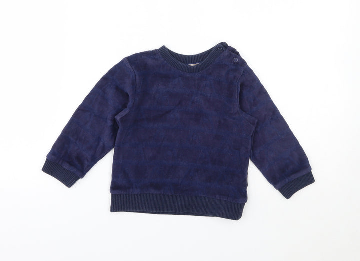 M Baby Blue Pullover Jumper Size 9-12 Months