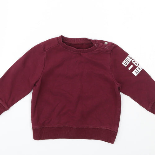 M Baby Red   Pullover Jumper Size 6-9 Months