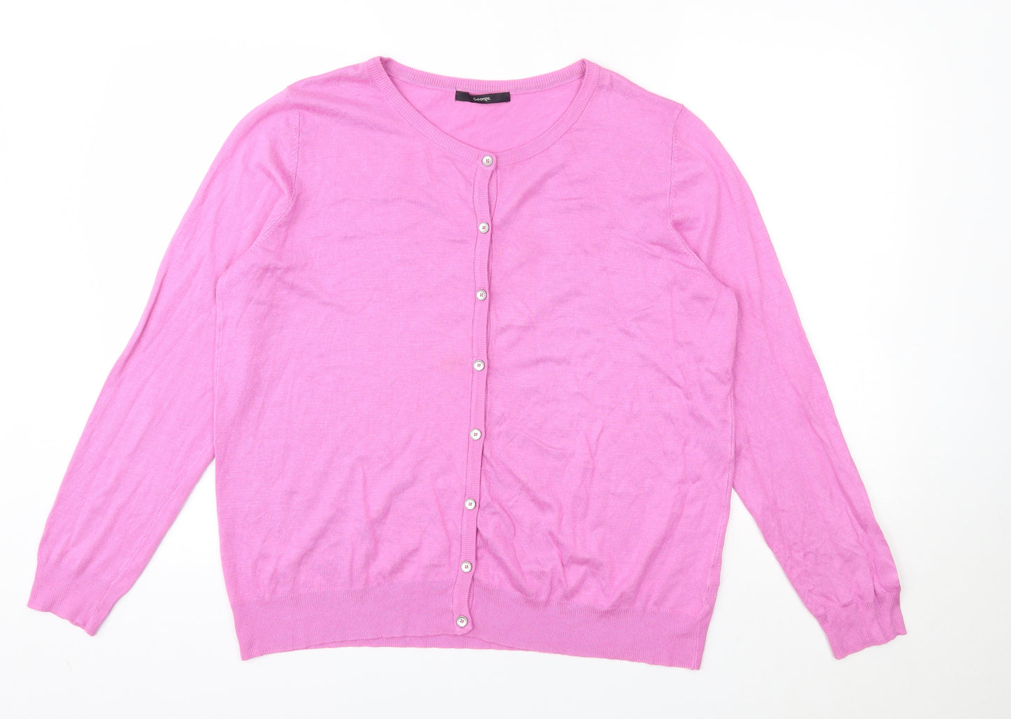 George Womens Purple   Cardigan Jumper Size 18