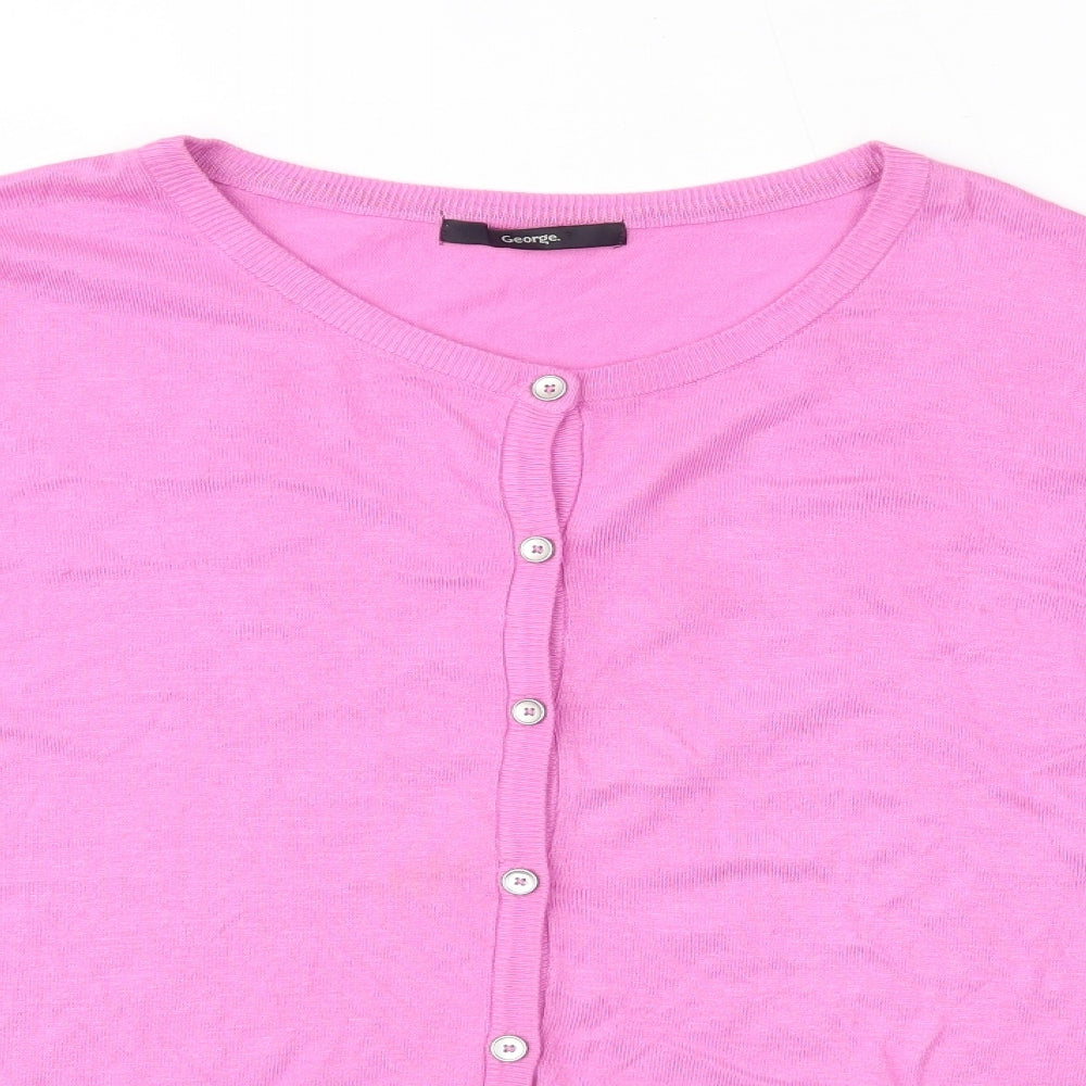 George Womens Purple   Cardigan Jumper Size 18