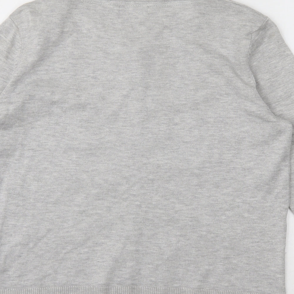 M&CO  Womens Grey   Cardigan Jumper Size 14