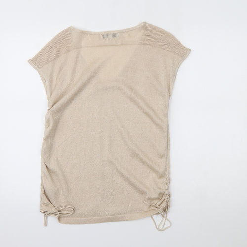 NEXT  Womens Gold   Basic T-Shirt Size 10