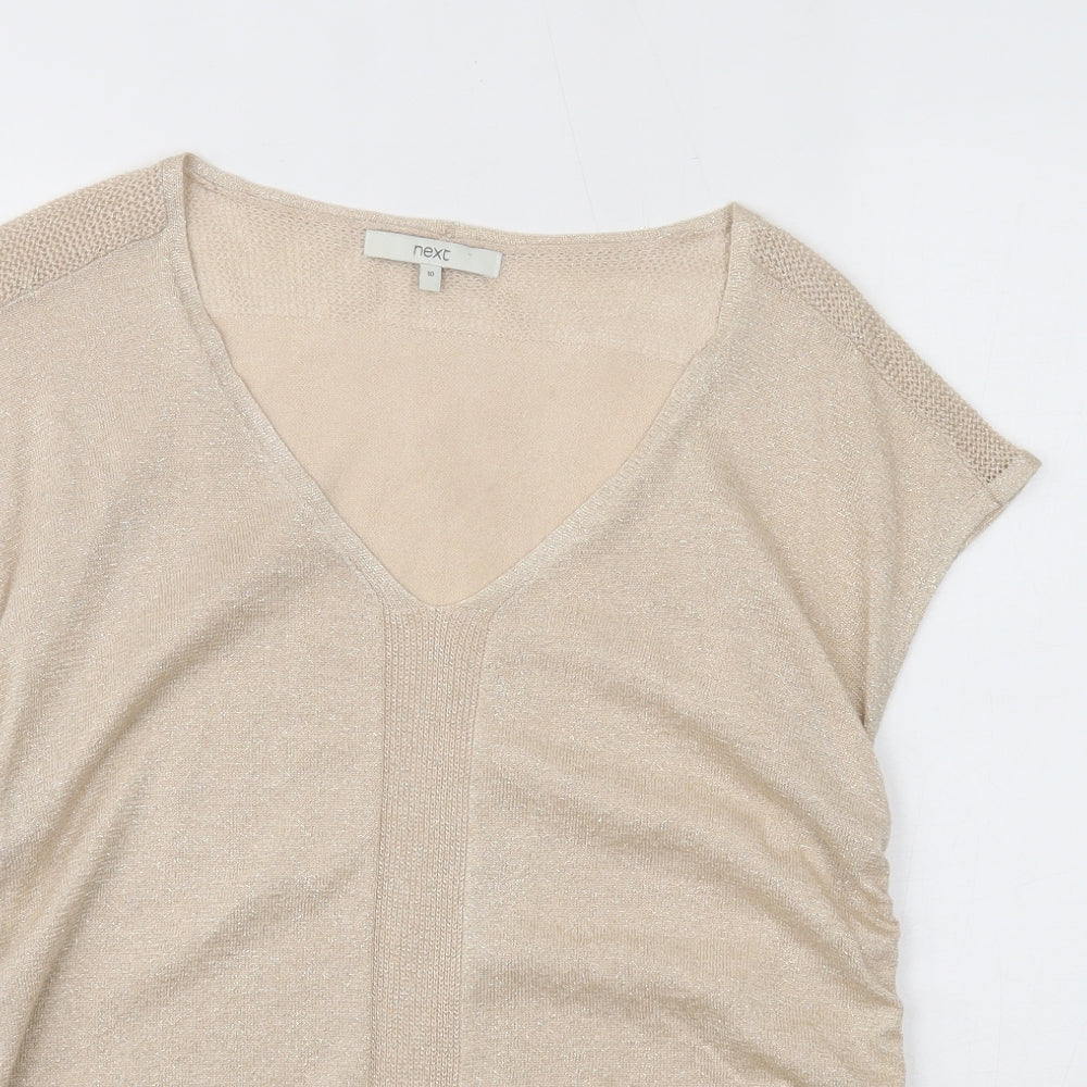 NEXT  Womens Gold   Basic T-Shirt Size 10