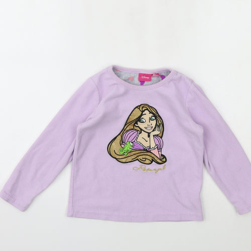Primark Girls Purple Geometric  Top Pyjama Top Size 3-4 Years