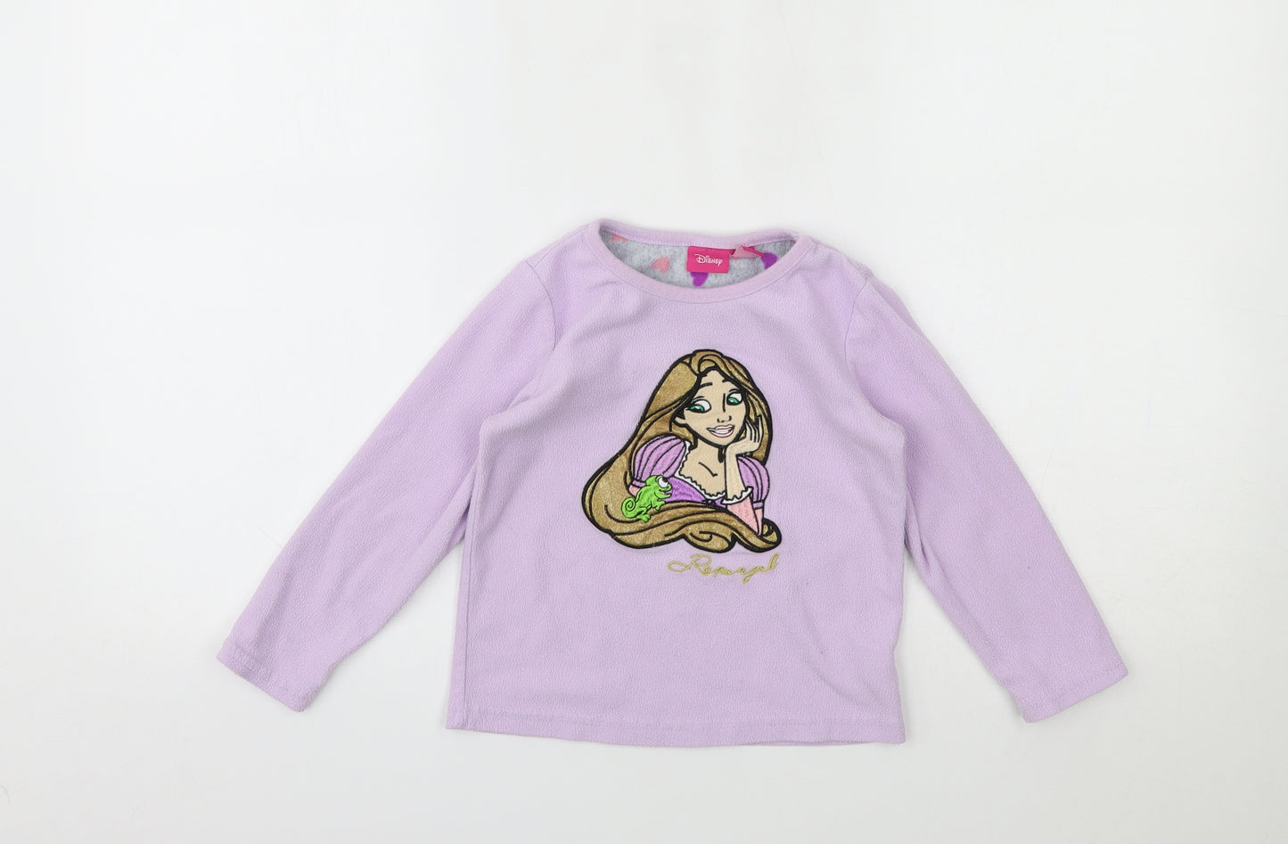 Primark Girls Purple Geometric  Top Pyjama Top Size 3-4 Years