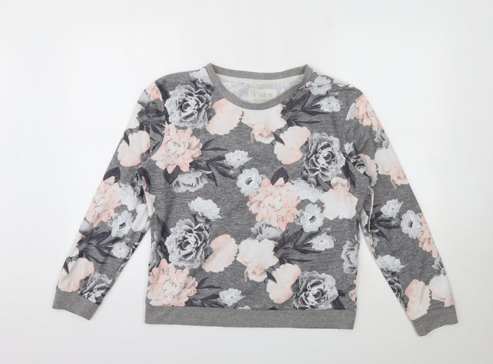F&F Womens Multicoloured Floral Pullover Jumper Size S