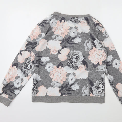 F&F  Womens Multicoloured Floral  Pullover Jumper Size S