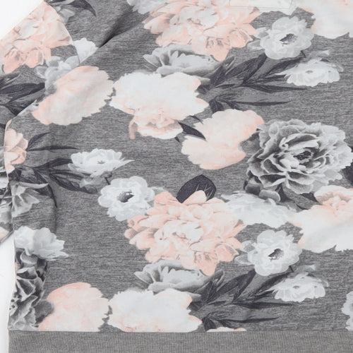 F&F  Womens Multicoloured Floral  Pullover Jumper Size S