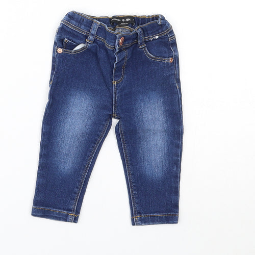 BABY GILR  Girls Blue   Capri Jeans Size 6-9 Months