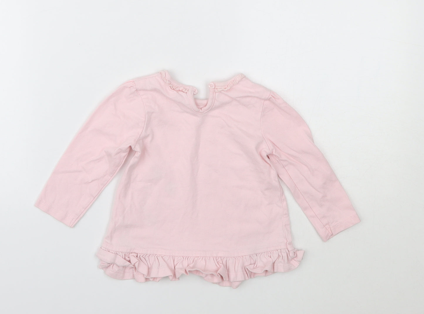 George Girls Pink   Basic T-Shirt Size 6-9 Months