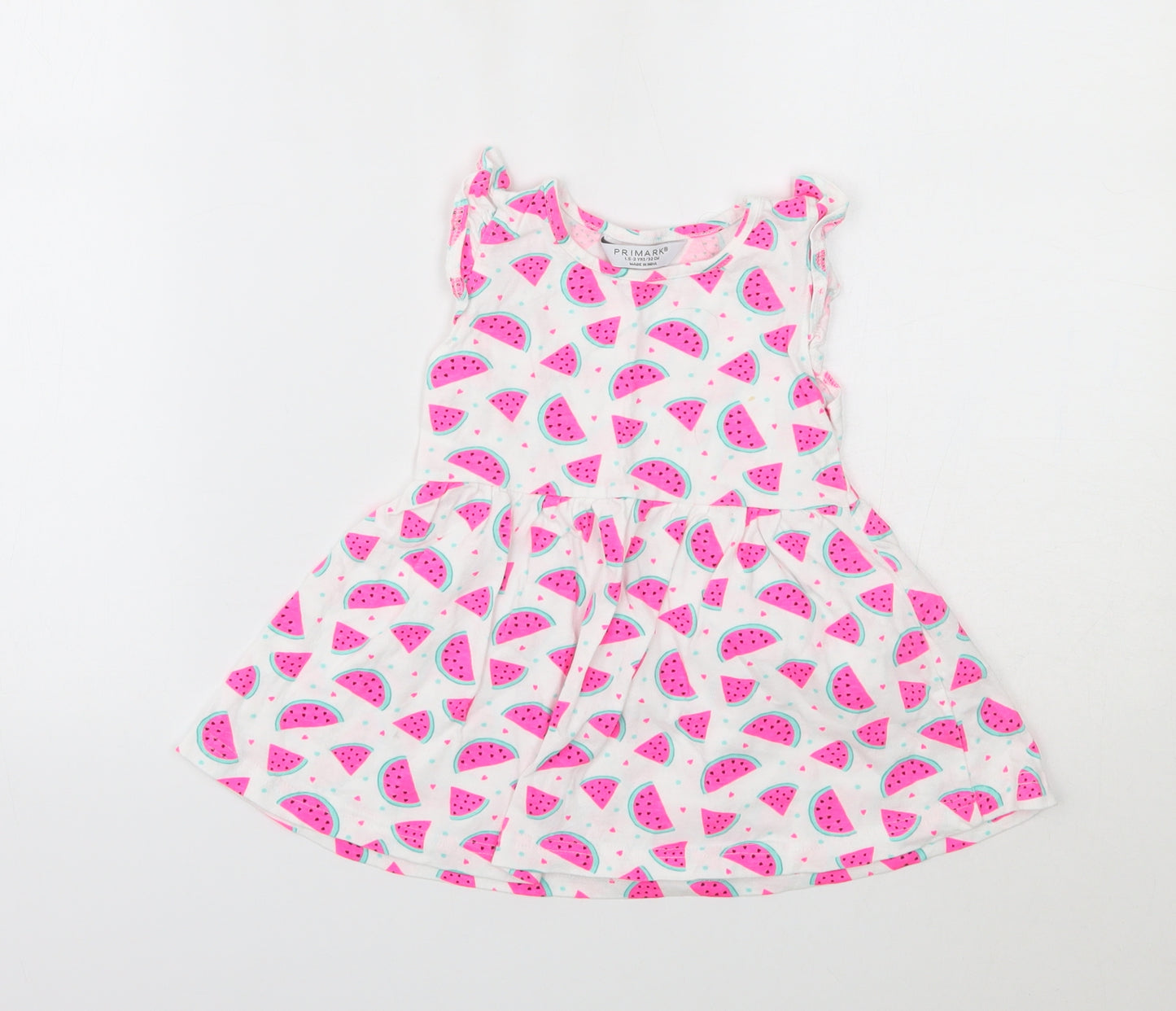 Primark12- Girls Multicoloured Geometric  Fit & Flare  Size 12-18 Months